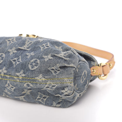 Louis Vuitton Monogram Denim Mini Pleaty Blue 9 of 12