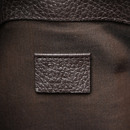 Gucci Monogram Dollar Calfskin O Drawstring Backpack Beige Ebony Testa di Moro Dark Chocolate 6 of 11