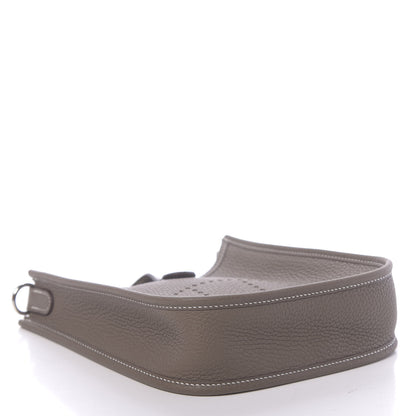 Hermes Taurillon Clemence Amazone Evelyne TPM Etoupe Bleu Indigo 4 of 11