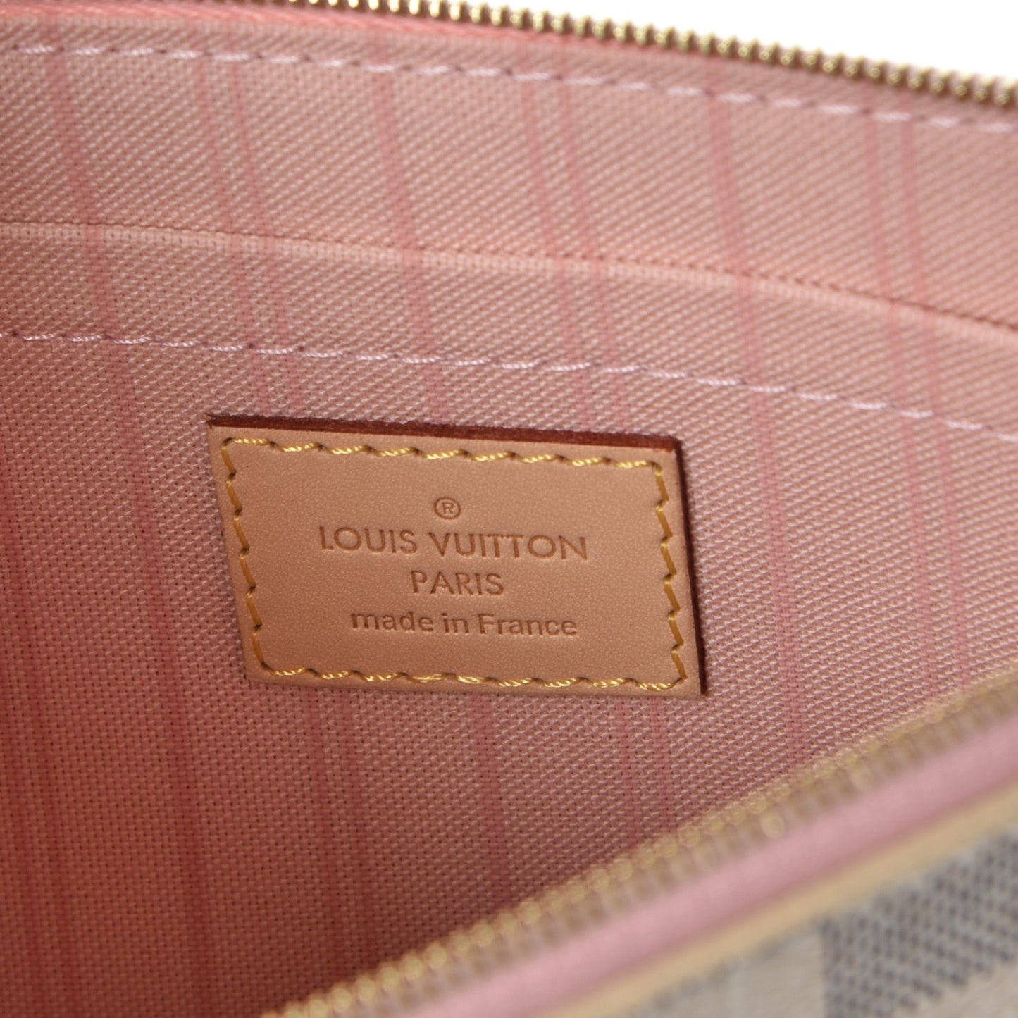 Damier Azur Neverfull MM GM Pochette Rose Ballerine