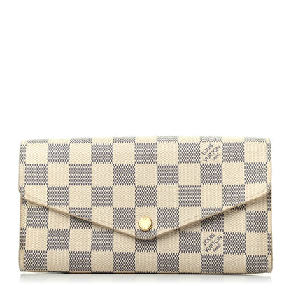 Louis Vuitton Damier Azur Sarah Wallet NM 1 of 7