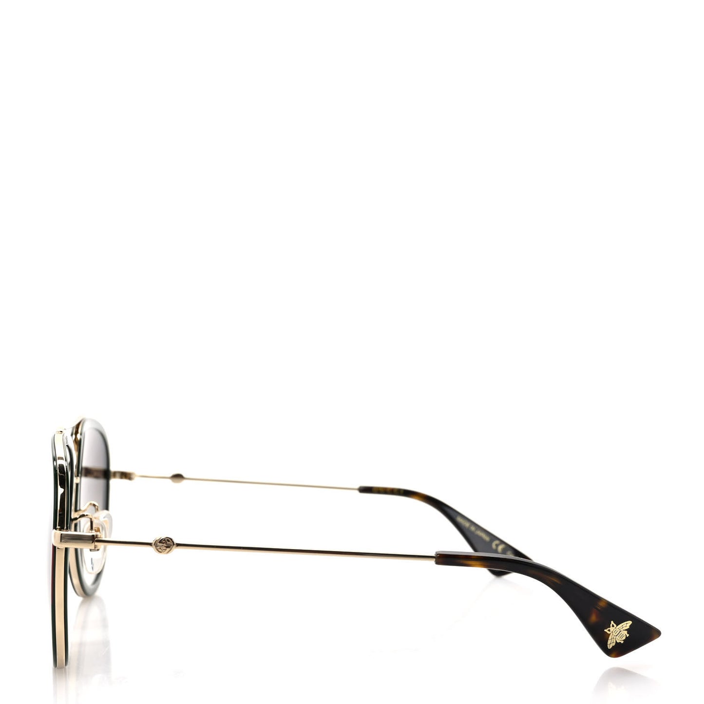 Metal Web Aviator Sunglasses GG0062S Green Red