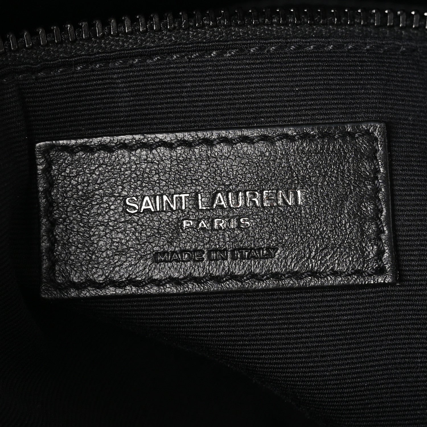 Saint Laurent Lambskin Quilted Monogram Monochrome Medium Loulou Puffer Chain Satchel Black 6 of 10