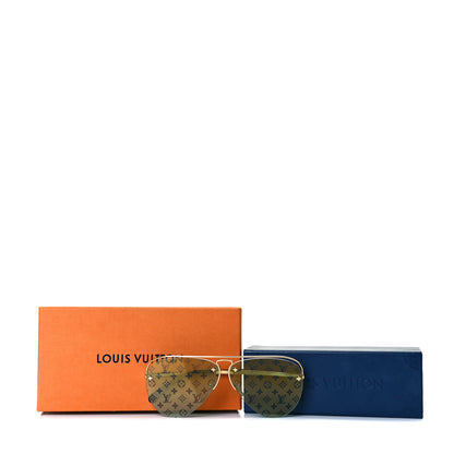 Louis Vuitton Metal Monogram Clockwise Sunglasses Green 5 of 5