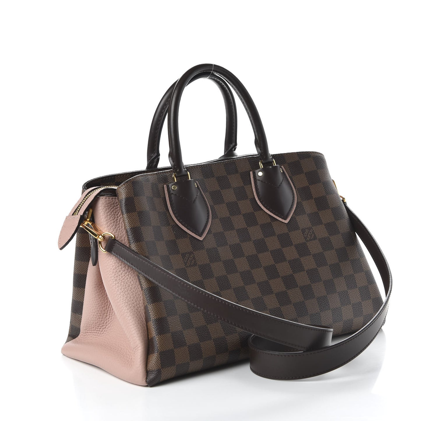 Cuir Taurillon Damier Ebene Normandy Magnolia