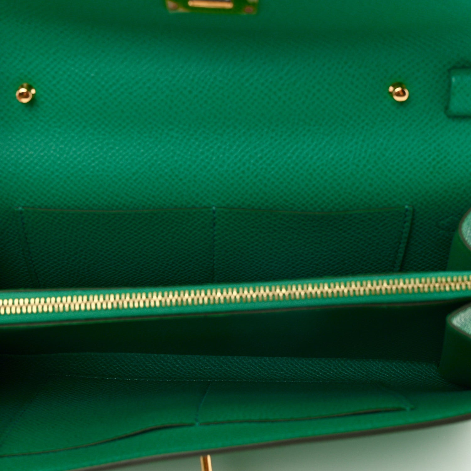 Hermes Epsom Kelly Wallet To Go Vert Jade 5 of 8