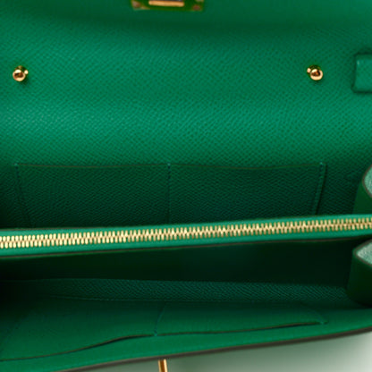 Hermes Epsom Kelly Wallet To Go Vert Jade 5 of 8