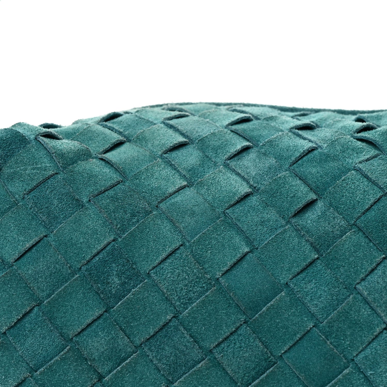 Bottega Veneta Suede Intrecciato Teen Jodie Hobo Petroleum Blue 8 of 10