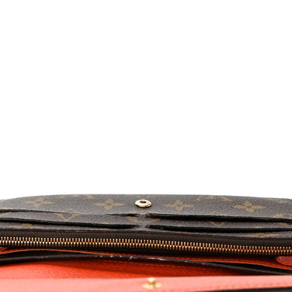 Louis Vuitton Monogram Emilie Wallet Piment 10 of 11