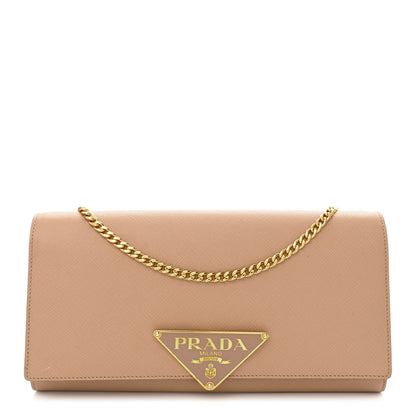 Prada Saffiano Lux Chain Wallet Cammeo 1 of 9
