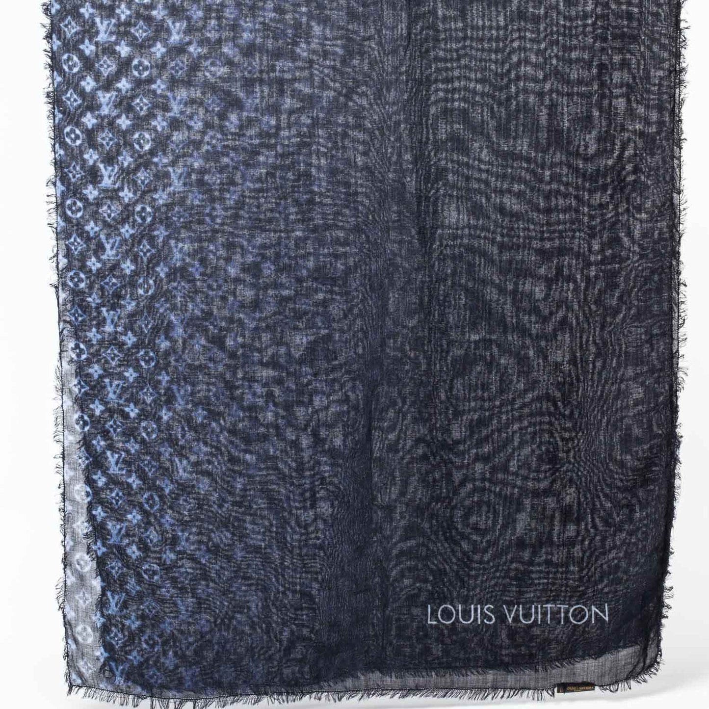 Wool Silk Cashmere Monogram Monogram Kimono Stole