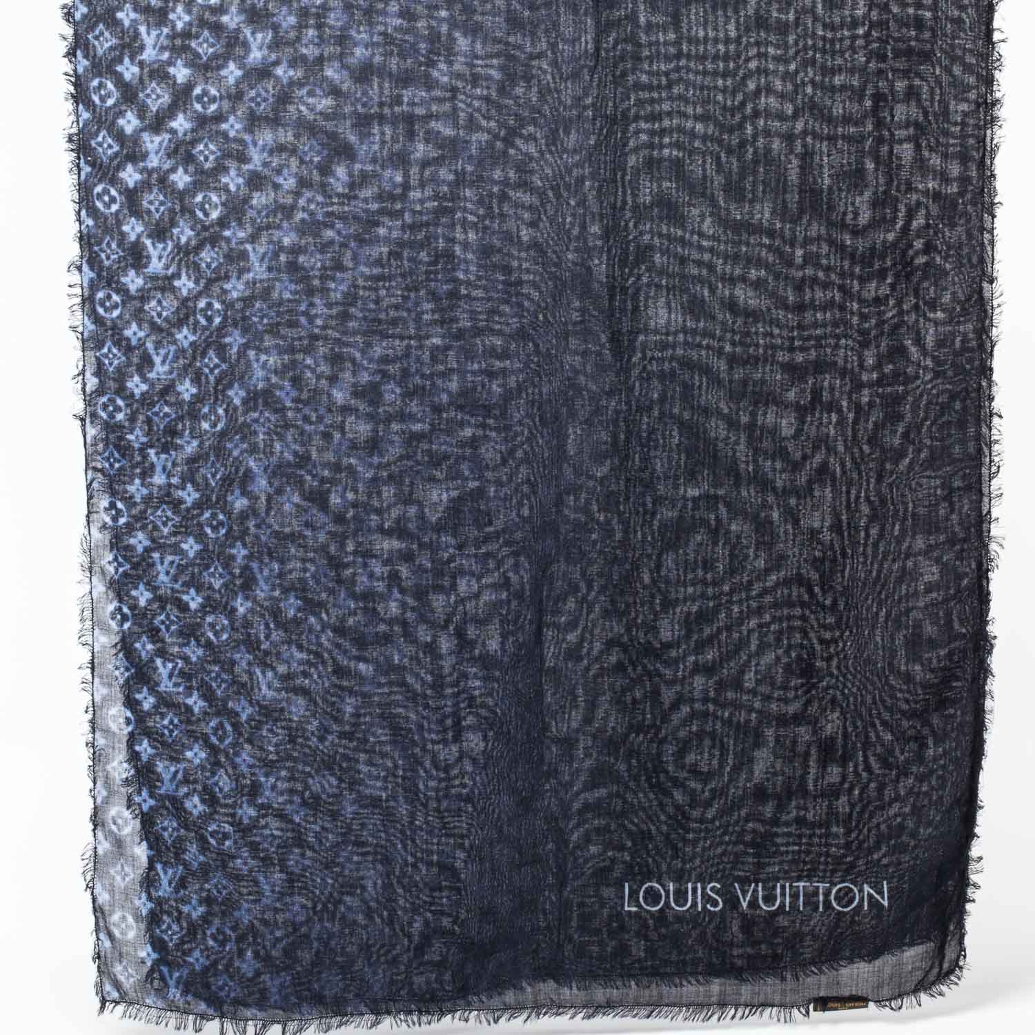 Louis Vuitton Wool Silk Cashmere Monogram Monogram Kimono Stole 1 of 4