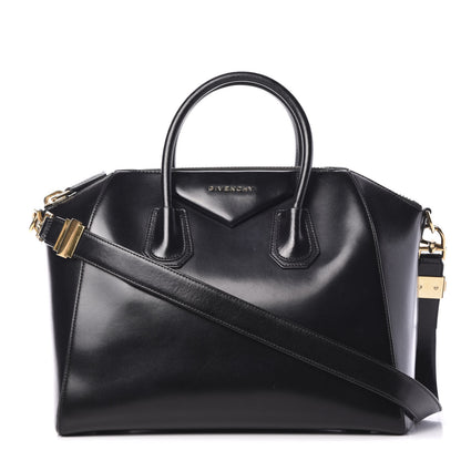 Givenchy Shiny Lord Calfskin Medium Antigona Black 1 of 15
