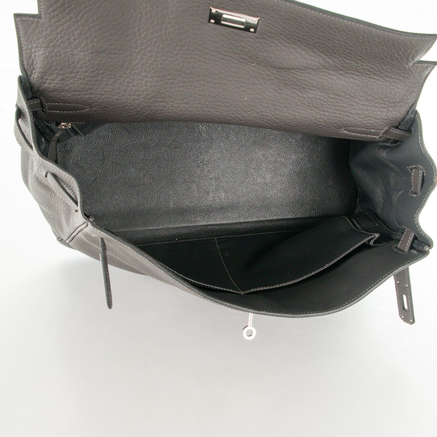 Hermes Taurillon Clemence Kelly Retourne 35 Graphite 7 of 27