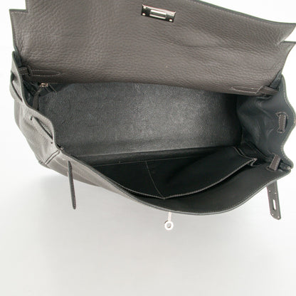Hermes Taurillon Clemence Kelly Retourne 35 Graphite 7 of 27