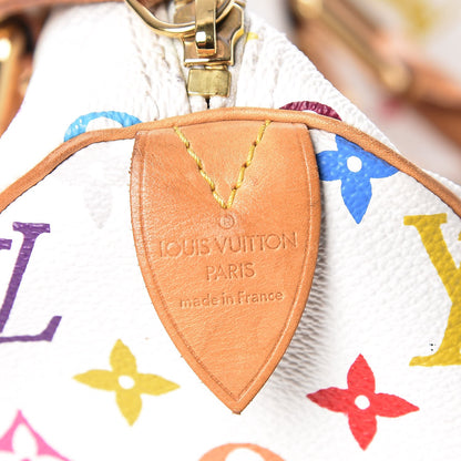 Louis Vuitton Monogram Multicolor Speedy 30 White 6 of 13