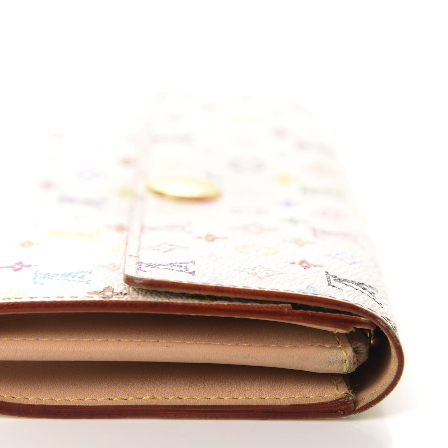 Monogram Multicolor Sarah Wallet White