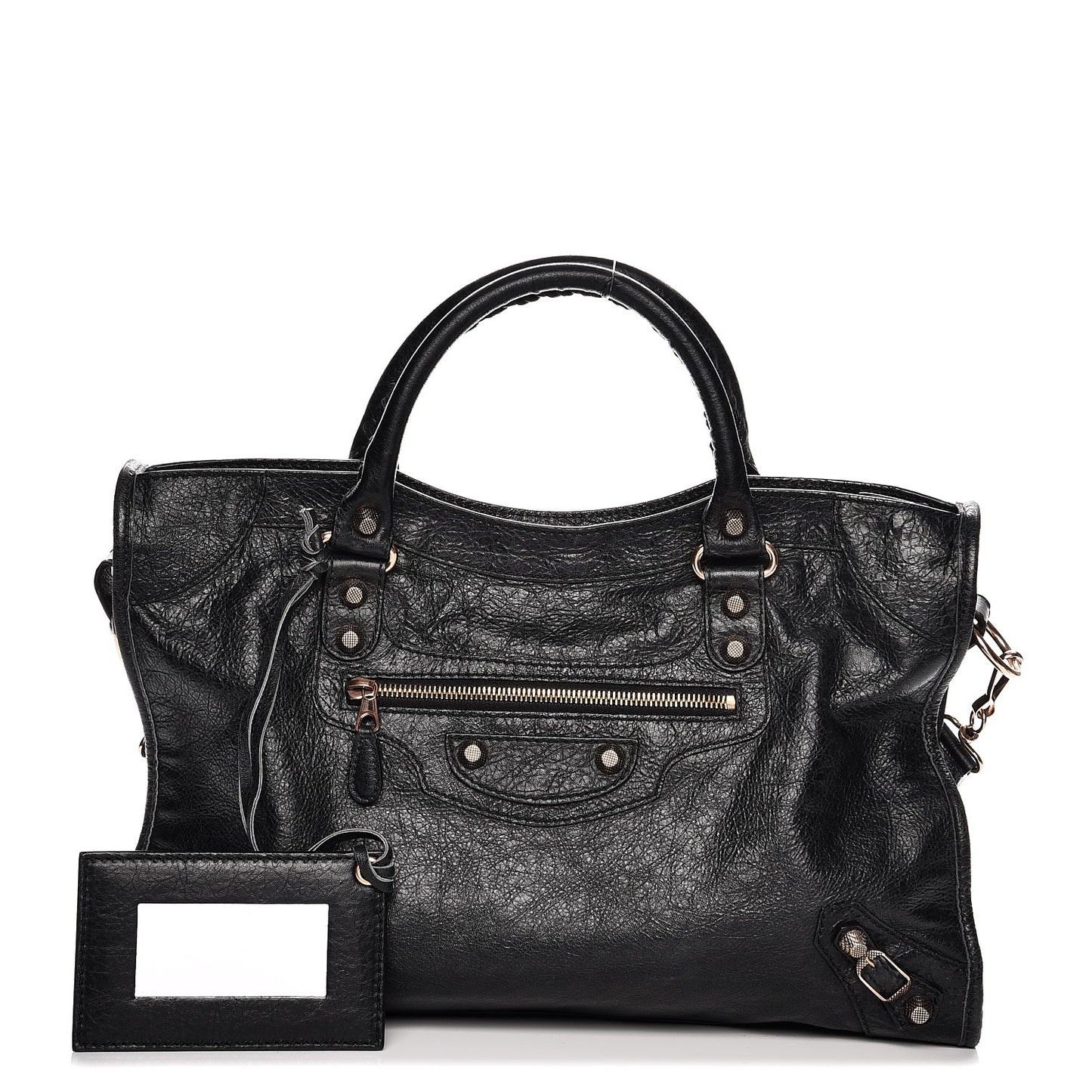 Agneau Giant 12 Rose Gold Hardware City Black