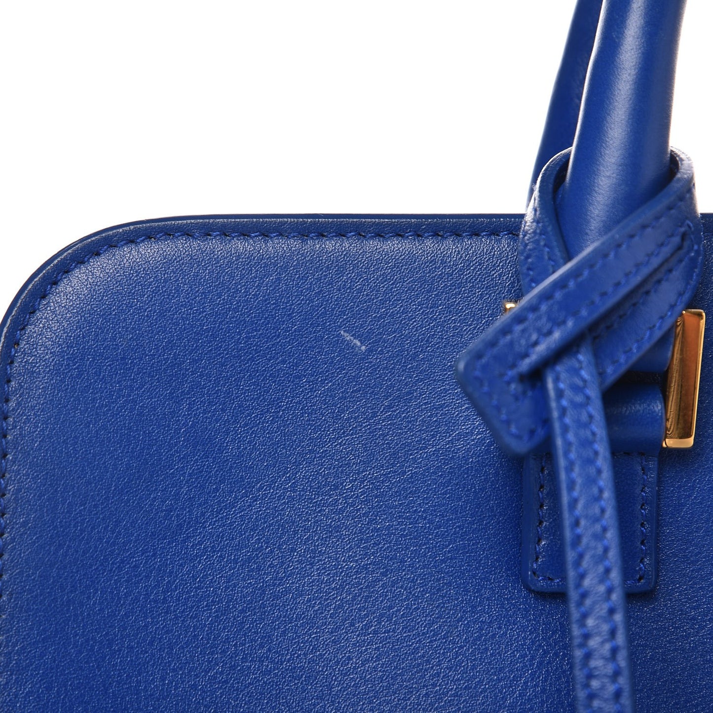 Calfskin Small Monogram Cabas Blue Majorelle