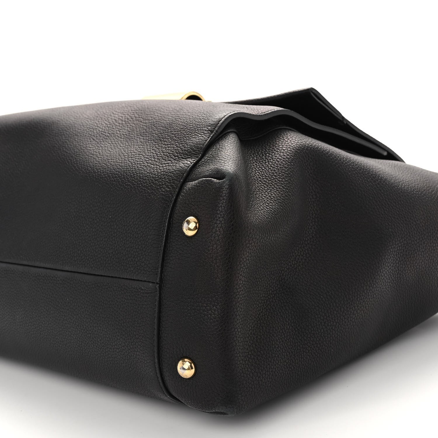 Salvatore Ferragamo Grained Calfskin Bitter Pocket Tote Black 12 of 15