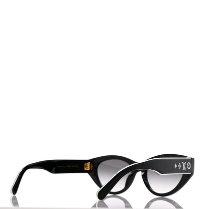 Louis Vuitton Acetate LV Line Cat Eye Sunglasses Z2686U Black 4 of 7