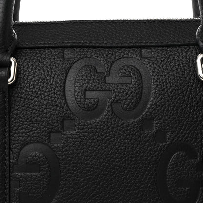 Gucci Piuma Calfskin Jumbo GG Embossed Briefcase Black 8 of 10