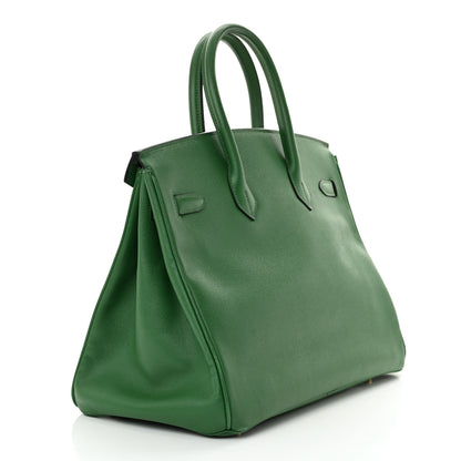 Hermes Courchevel Birkin 35 Vert Clair 3 of 16
