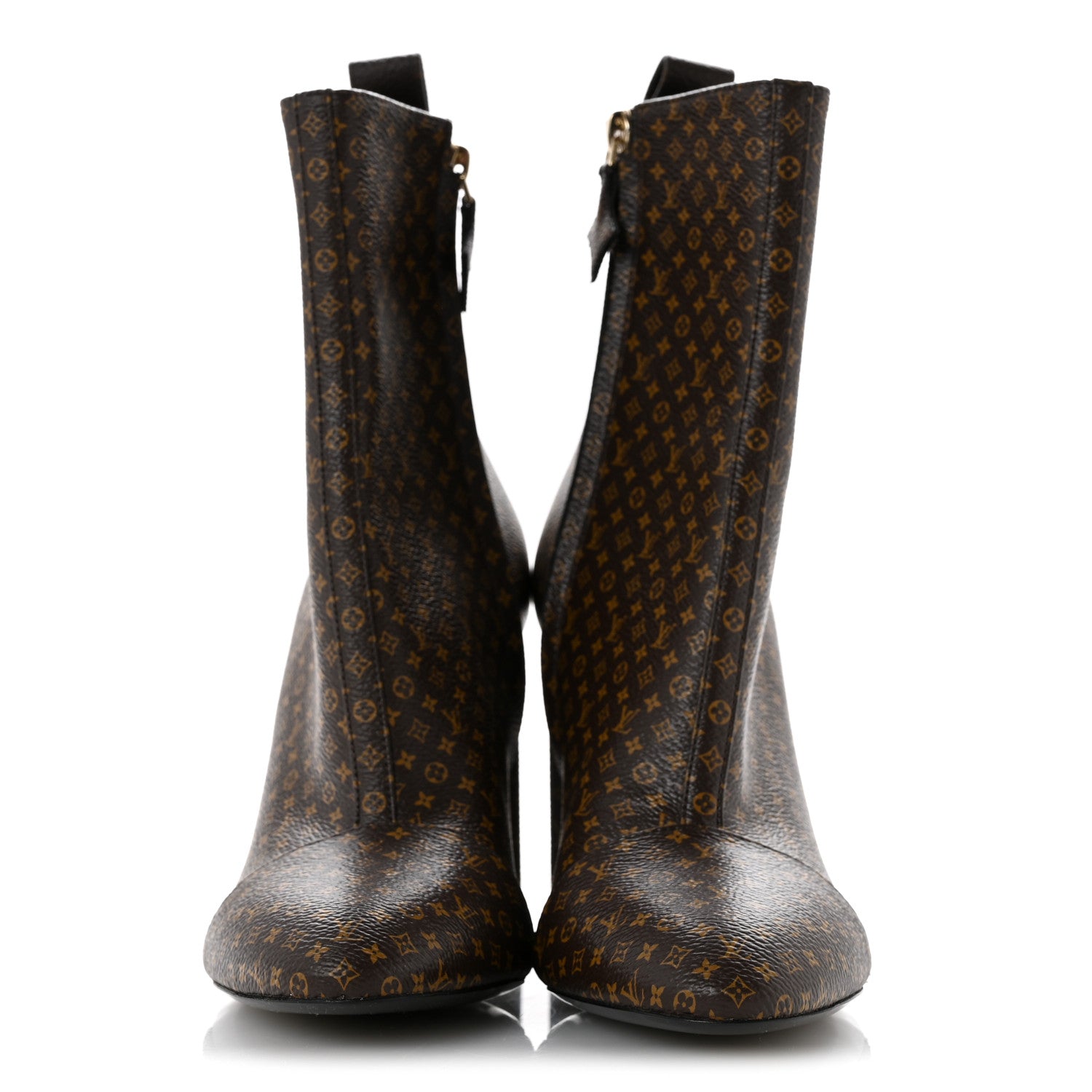 Louis Vuitton Nano Monogram Silhouette Ankle Boots 37.5 3 of 10