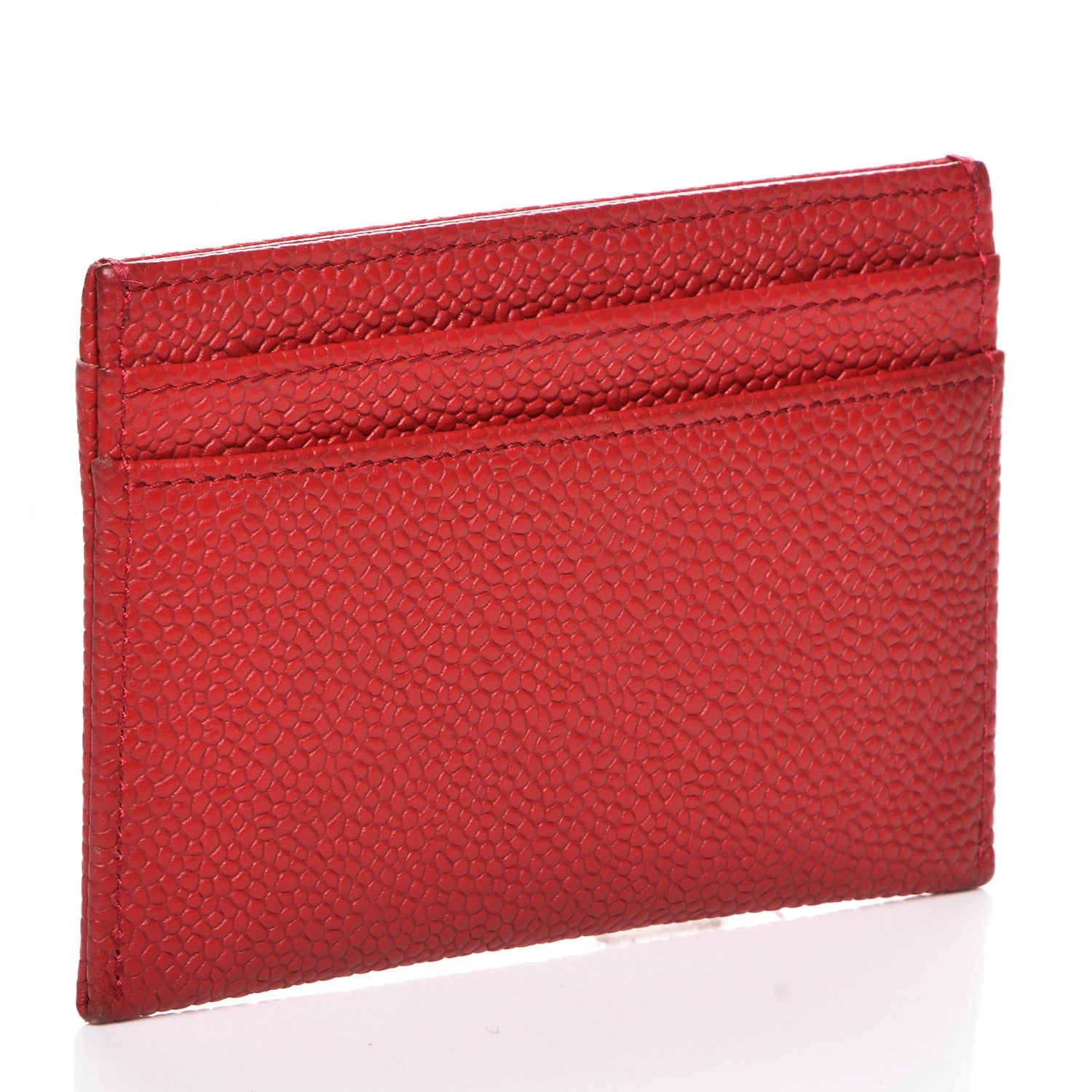 Chanel Caviar Timeless CC Card Holder Dark Pink 3 of 8