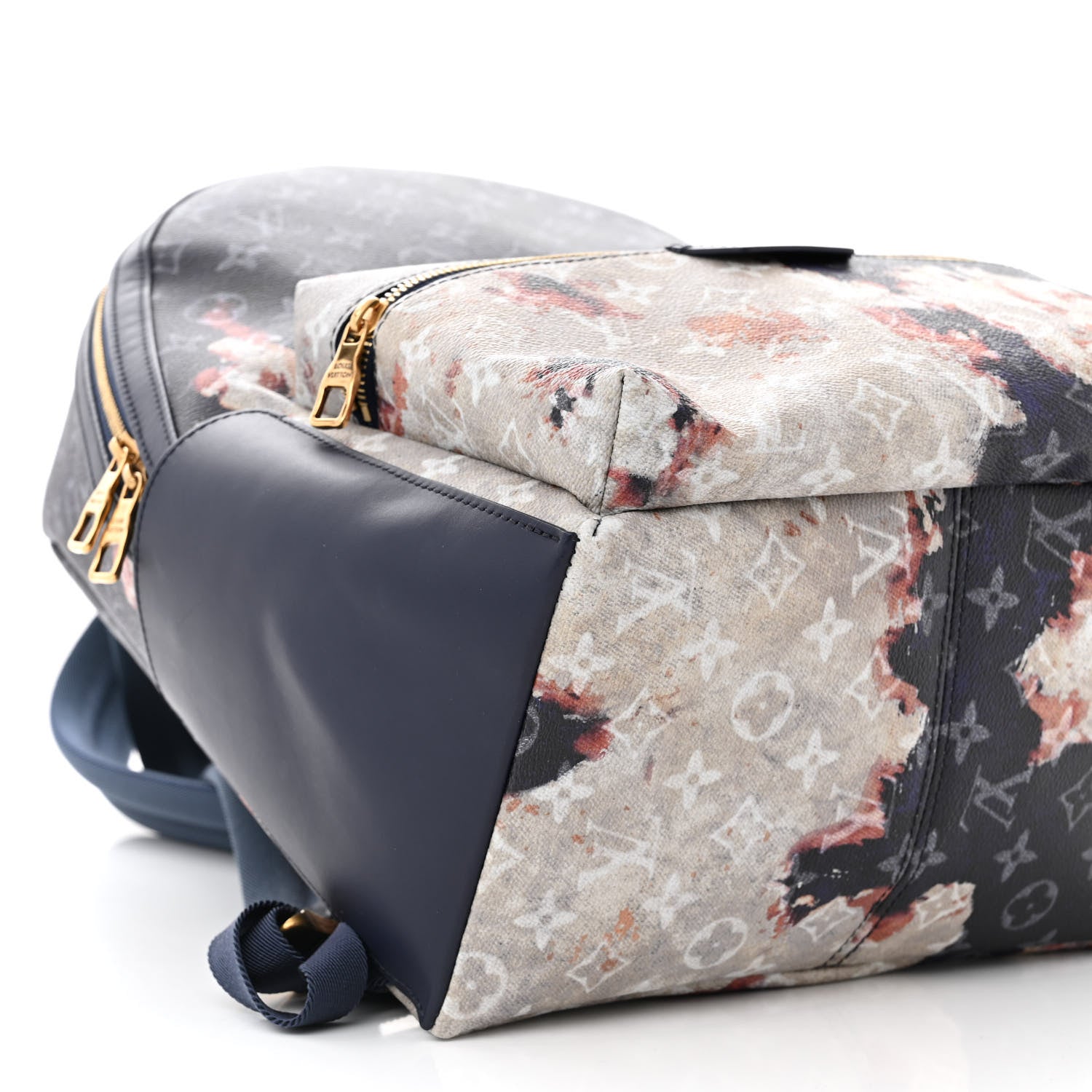 Louis Vuitton Monogram Bleach Discovery Backpack PM Ink Blue 8 of 10