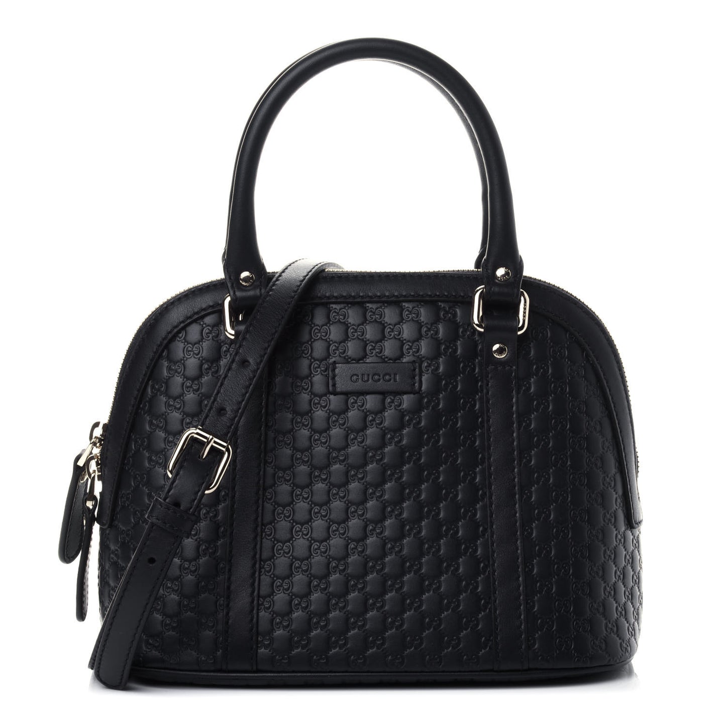 Soft Microguccissima Mini Dome Bag Blue