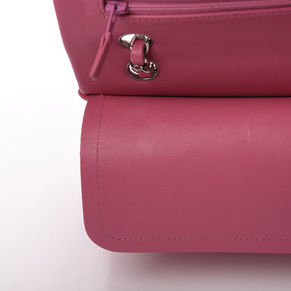 Chanel Lambskin Quilted Medium Double Flap Pink 11 of 13
