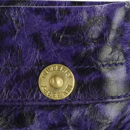 Mulberry Leopard Mitzy Clutch Grape 9 of 12