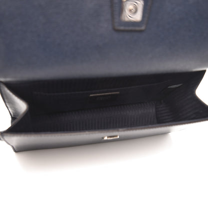 Fendi Vitello Elite Flamingo Demi Jour Shoulder Bag Lavagna 5 of 7