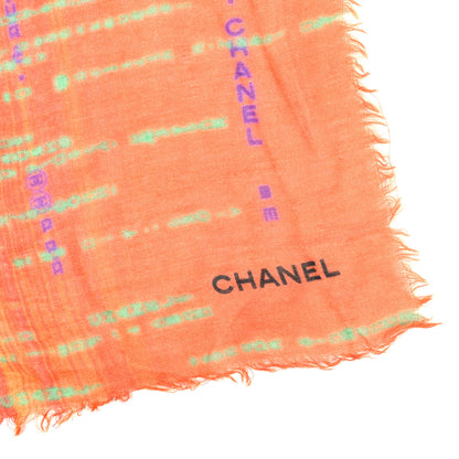 Chanel Cashmere CC Scarf Shawl Multicolor 3 of 3