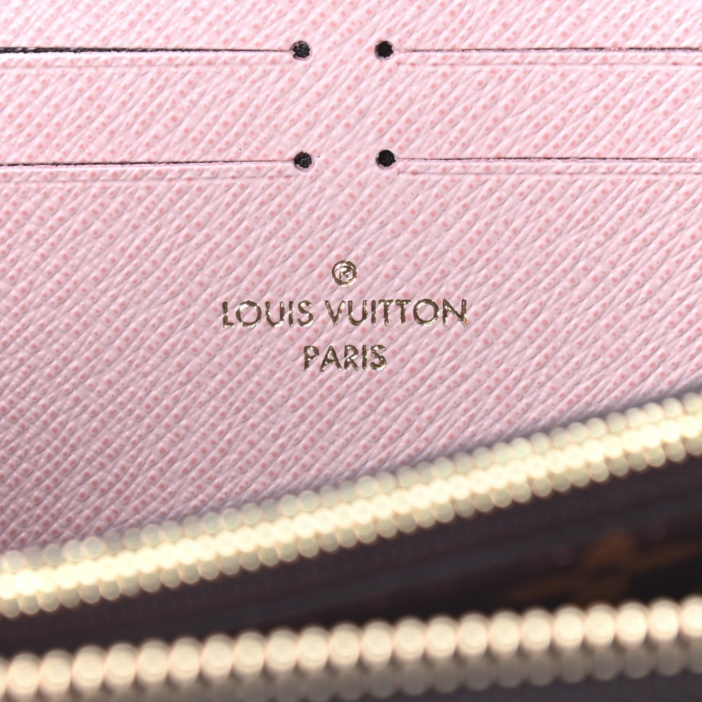 Monogram Clemence Wallet Rose Ballerine