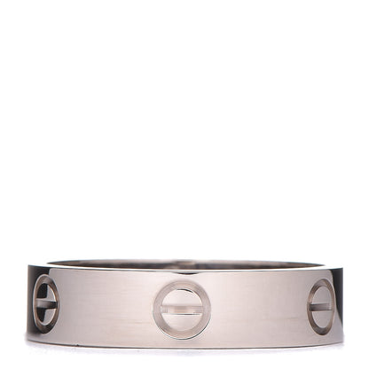 Cartier 18K White Gold 5.5mm LOVE Ring 63 10.25 1 of 5