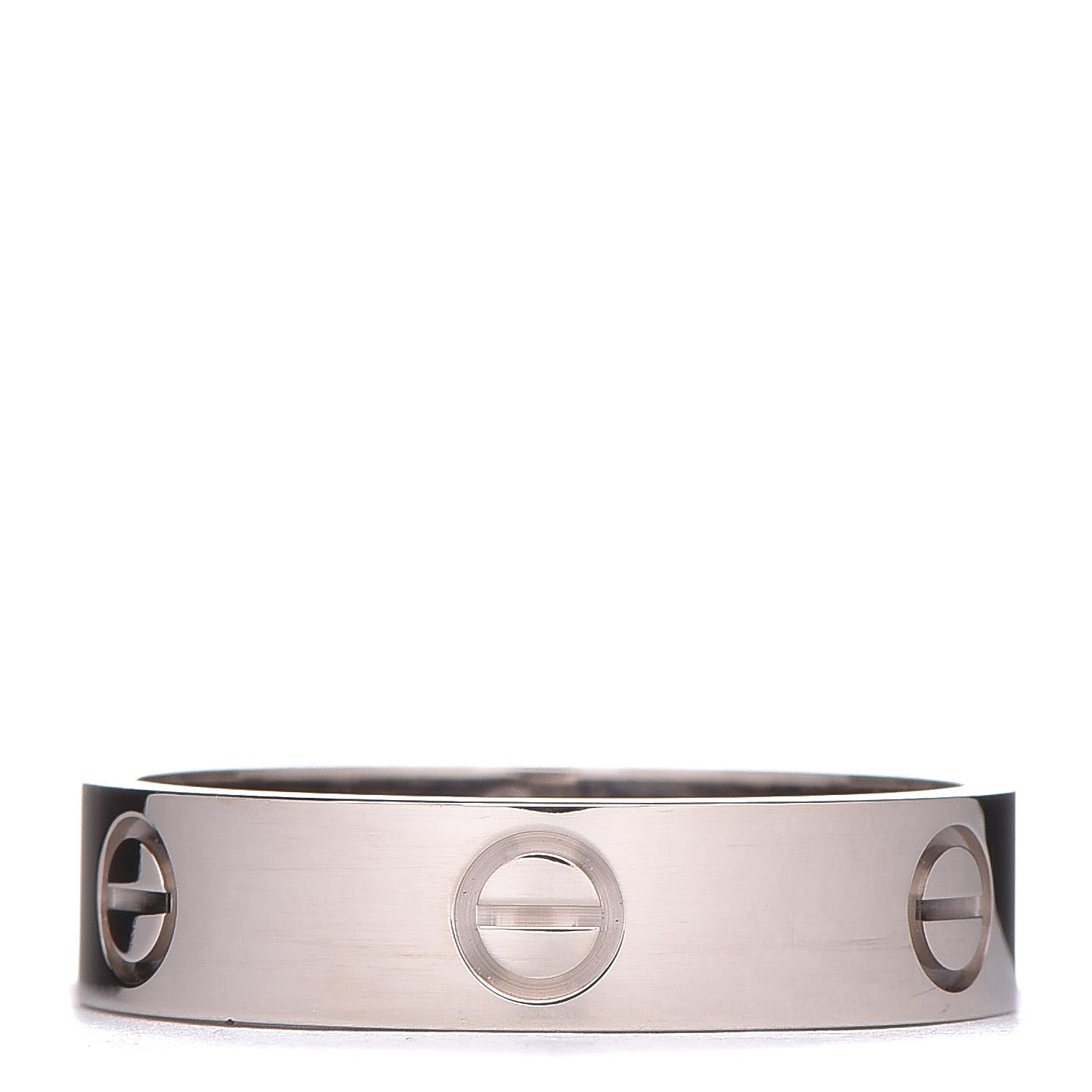 Cartier 18K White Gold 5.5mm LOVE Ring 63 10.25 1 of 5
