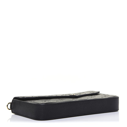 Louis Vuitton Empreinte Pochette Felicie Chain Wallet Black 4 of 12