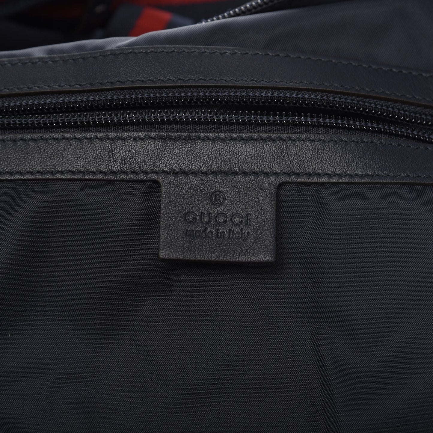 Nylon Microguccissima Gym Bag Navy