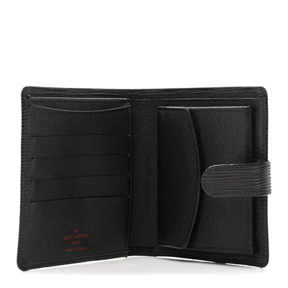 Louis Vuitton Epi Porte-Billets Compact Wallet Black 5 of 9