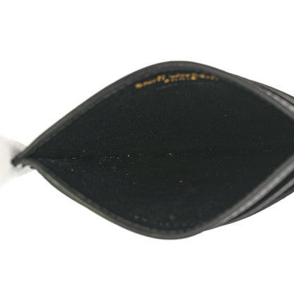 Saint Laurent Calfskin Tiny Cassandre Credit Card Case Black 4 of 7