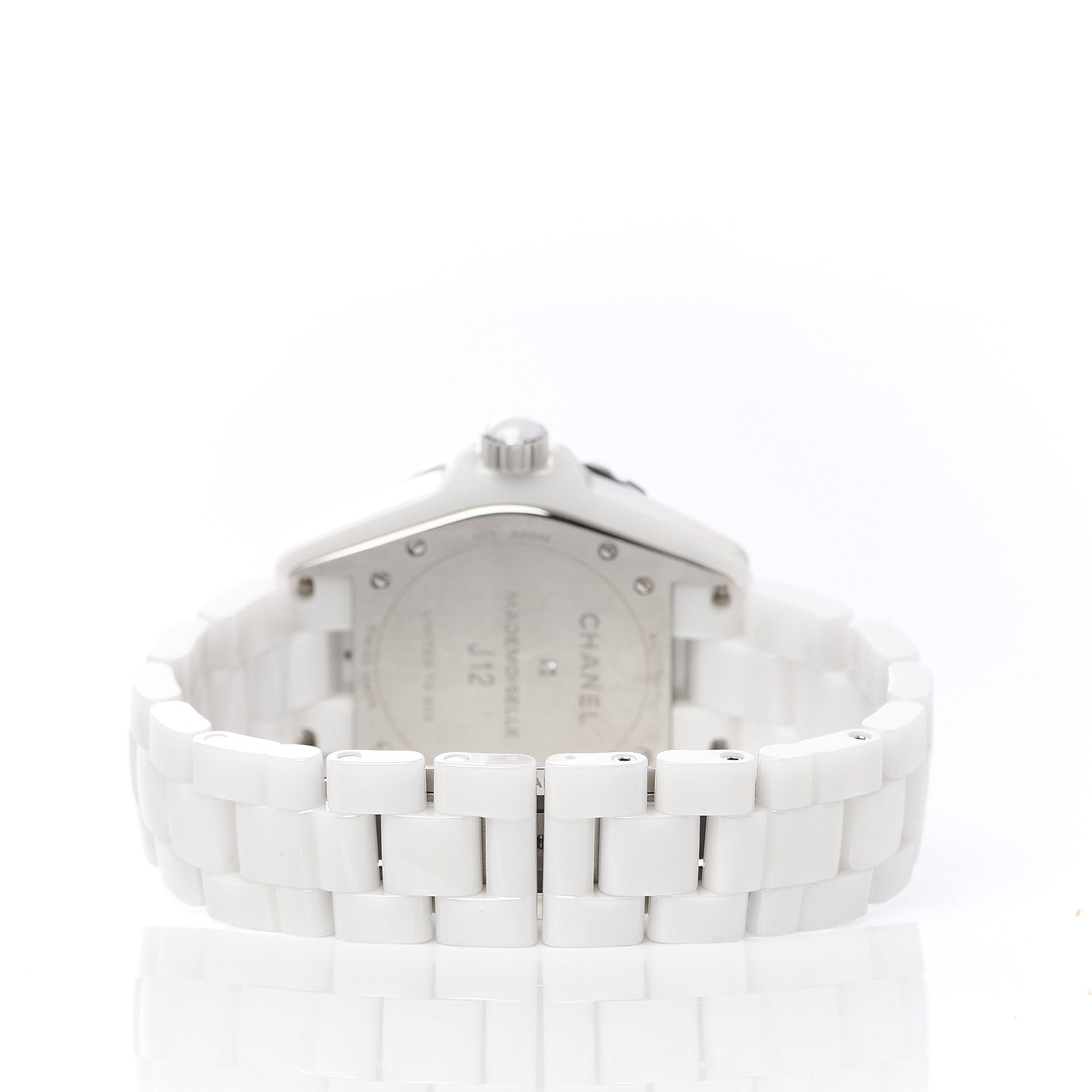 Chanel Stainless Steel Ceramic 38mm J12 Limited Edition Mademoiselle Automatic Watch White 4 of 7
