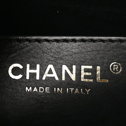 Chanel Calfskin Quilted Nailed CC Flap Bag Black 6 of 10