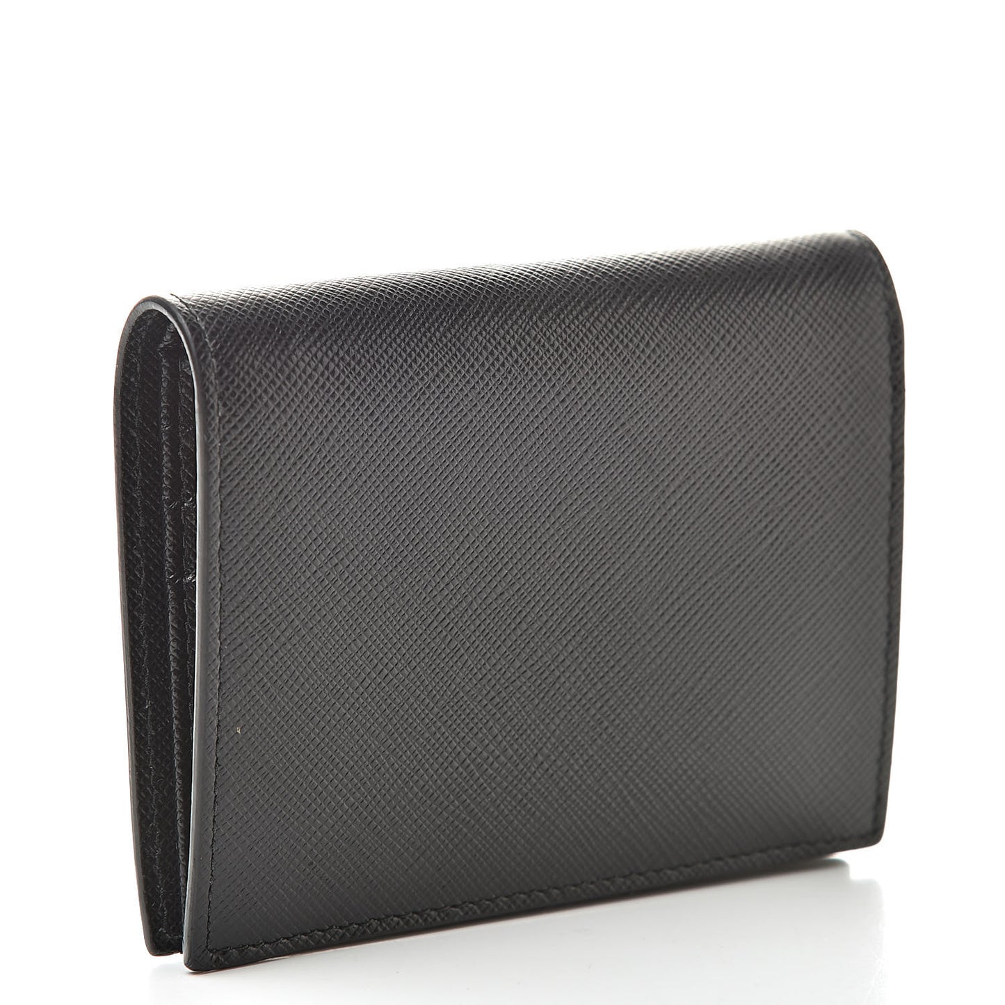 Saffiano Shine Bi-Fold Wallet Black