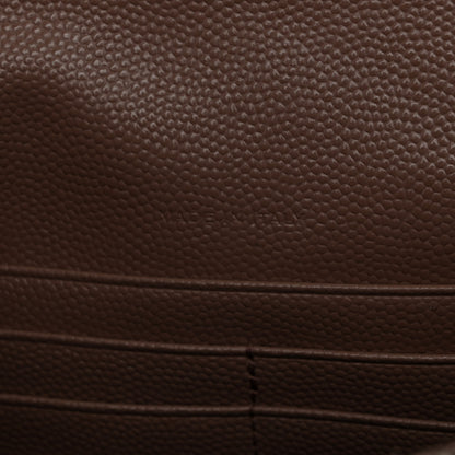 Saint Laurent Grain De Poudre Matelasse Chevron Monogram Envelope Chain Wallet Fard 7 of 11