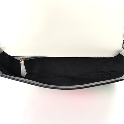 Fendi Vitello Seta Daisy Inlay Baguette White Ice Multicolor 5 of 11