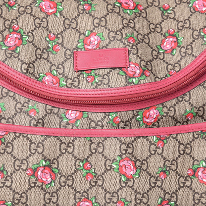 Gucci GG Supreme Monogram Rose Bud Diaper Bag Pink 10 of 14