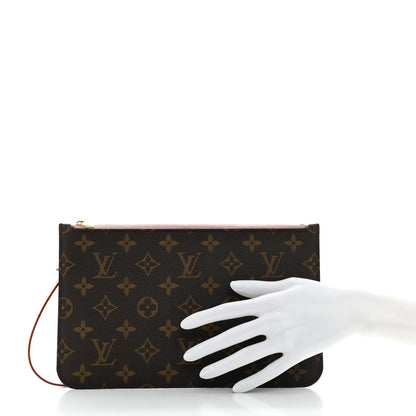 Louis Vuitton Monogram Neverfull MM GM Pochette Rose Ballerine 2 of 7