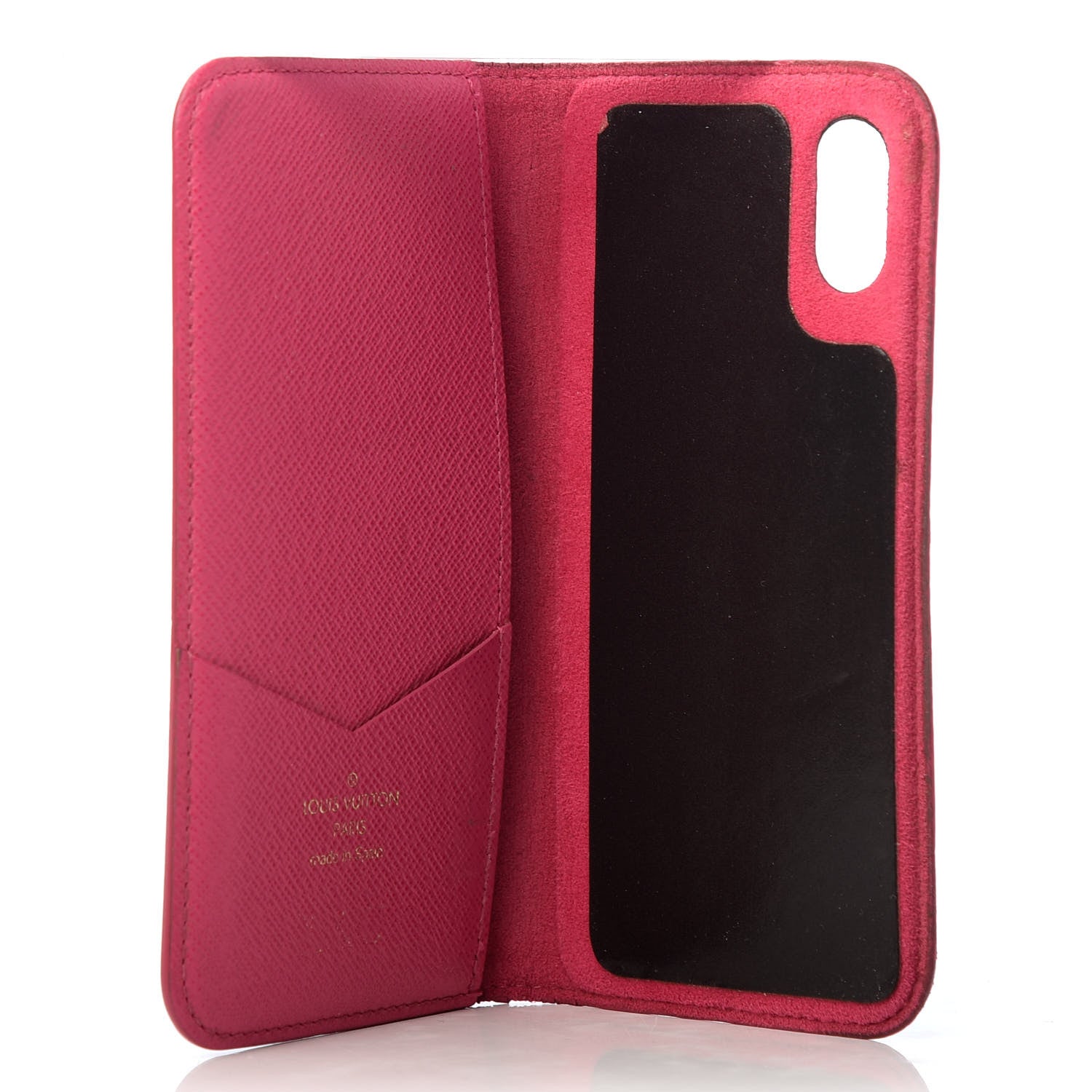 Louis Vuitton Monogram iPhone X Folio Case Rose Pop 5 of 7